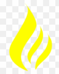 Black Flames - Yellow Transparent Png Original Size Logo