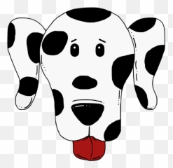 Carnivoran Headgear Dog Like Mammal Png - Spotty Dog Head Clipart,Dalmatian Png