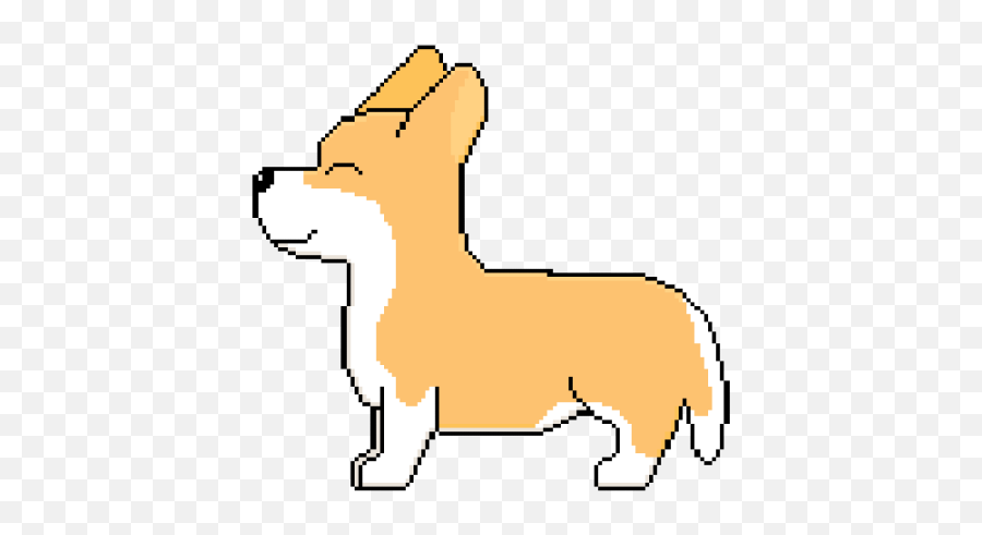 Pixelart - Transparent Dog Pixel Art Png,Corgi Transparent