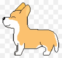 Pixelart - Transparent Dog Pixel Art Png,Corgi Transparent