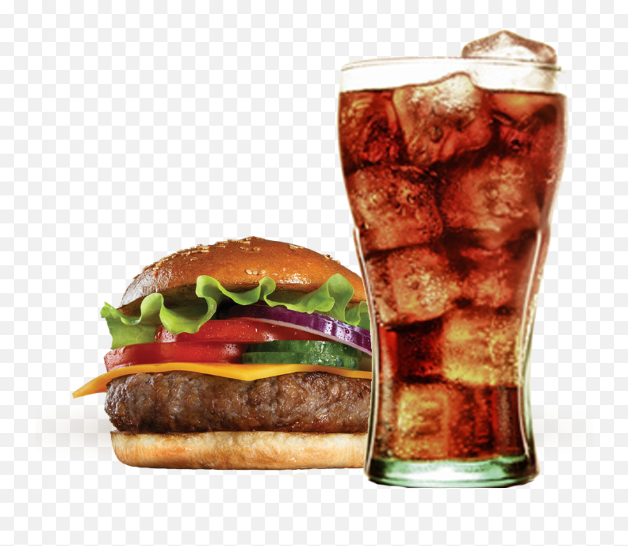 Download Hamburger Coke Fries French Burger Diet Coca - Cola Burger With Coke Png,Diet Coke Png