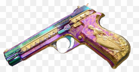 Pretty Pink Gold Gun Transparent Glassdicks U2022 - Bad Ass Hand Guns png