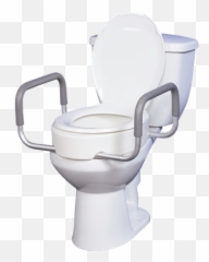 Premium Toilet Seat Riser With Removable Arms - Toilet Riser Seat South Africa Png,Toilet Png