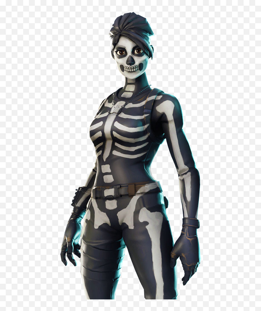 Fortnite Skull Trooper Skin - Girl Skull Trooper Transparent Png,Skull Trooper Icon
