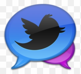 Blue Tweet Icon - Twitter Bubble Icons SoftIconscom Songbirds png