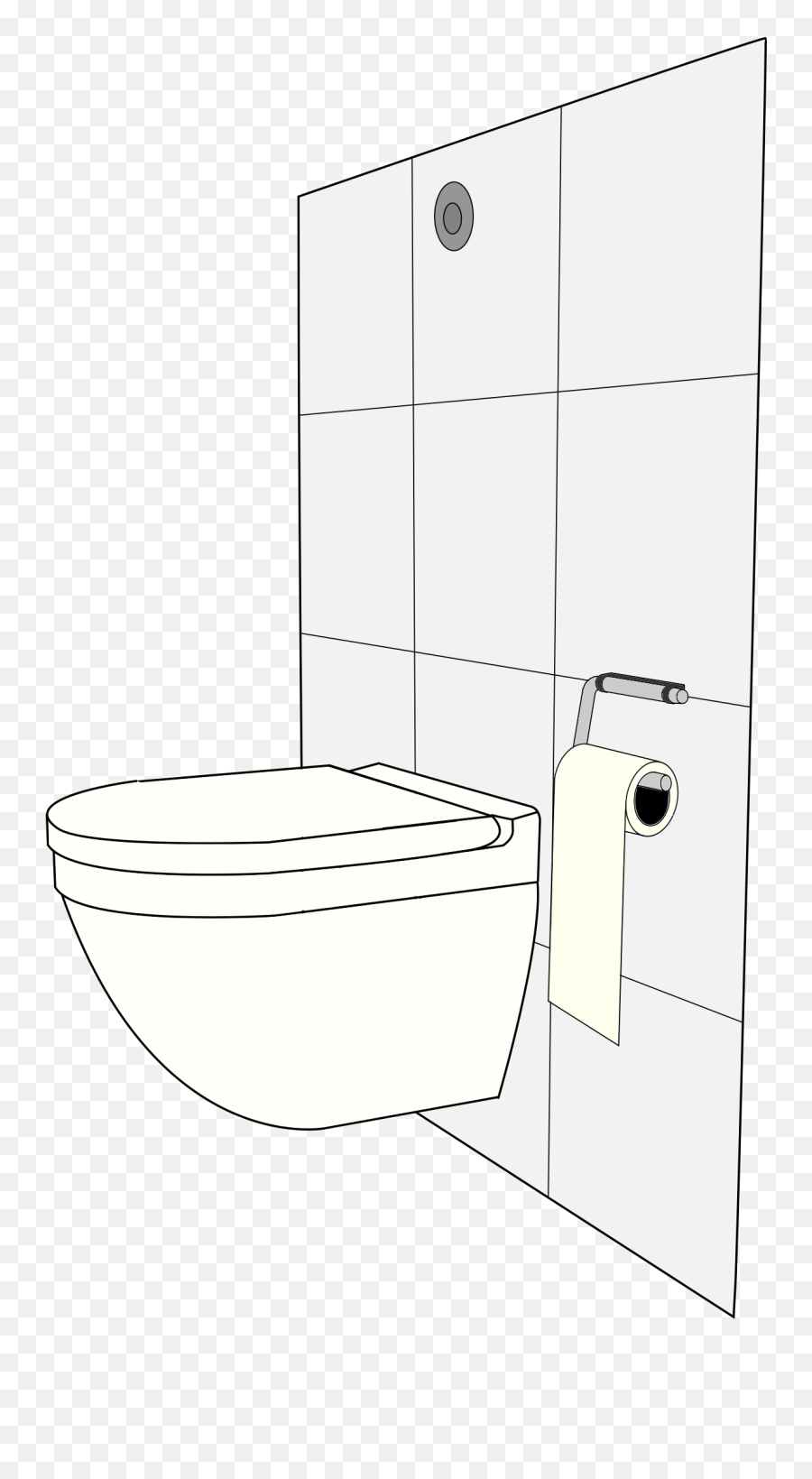 Modern Toilet Clipart I2clipart - Royalty Free Public Wc Csésze Falra Rögzítése Png,Bathroom Png