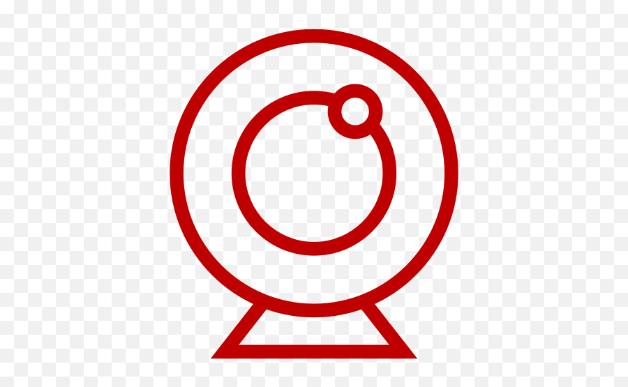Red Live Webcam Symbol Png Icon - Computer Hardware Cute,Red Location Icon