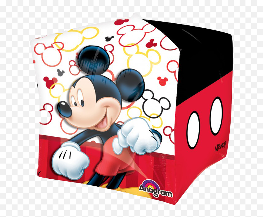 Mickey Mouse Cube Balloon - Anagram U2013 Balloonatics Designs Mickey Mouse Gitf Box Png,Mickey Icon Clip Art