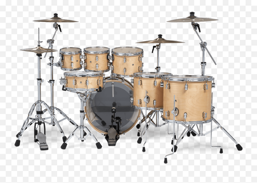 Pdcm2217na - Concept Maple Natural Lacquer 7piece Kit Horizontal Png,Pearl Icon Rack Dimensions