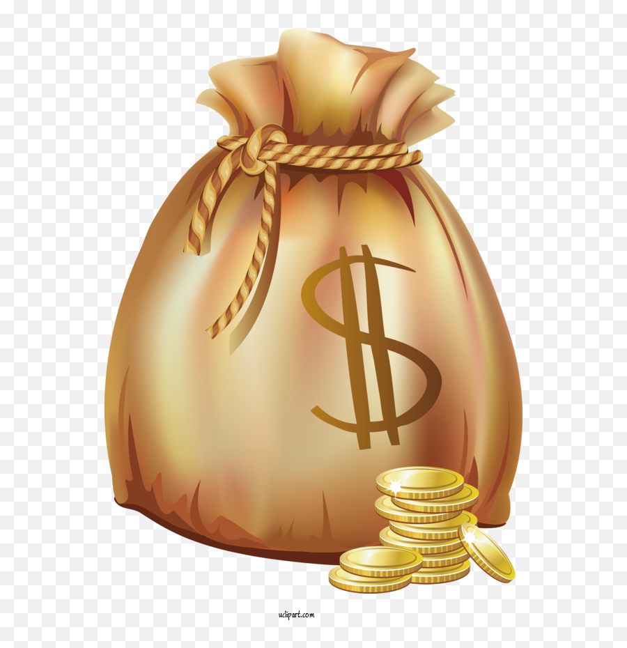 Business Money Bag Gold For - Money Clipart Png,Gold Coins Icon