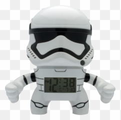 Best Buy Bulbbotz Star Wars Storm Trooper Clock White - Bulbbotz Alarm Clock png
