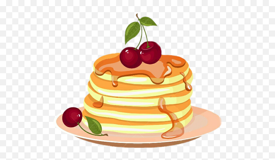 Pancakes Sticker Challenge - Pancakes With Strawberries Cartoon Png,Pancakes Icon