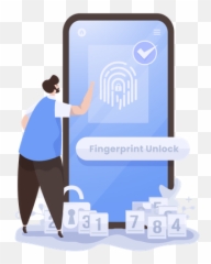Fingerprint Icon - Download Line Style Vertical png