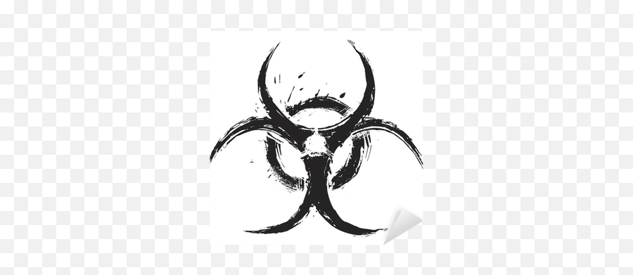 Sticker Biohazard Symbol - Biohazard Symbol Tattoo Png,Biohazard Icon