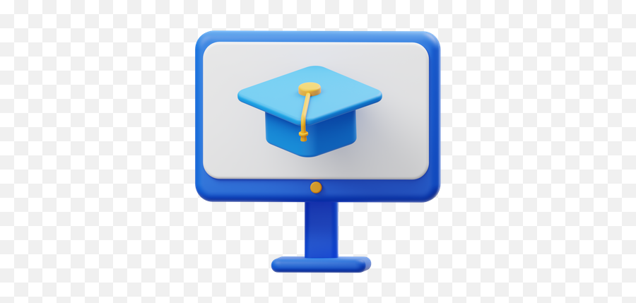 Online Education Icon - Download In Glyph Style Square Academic Cap Png,Online Learning Icon