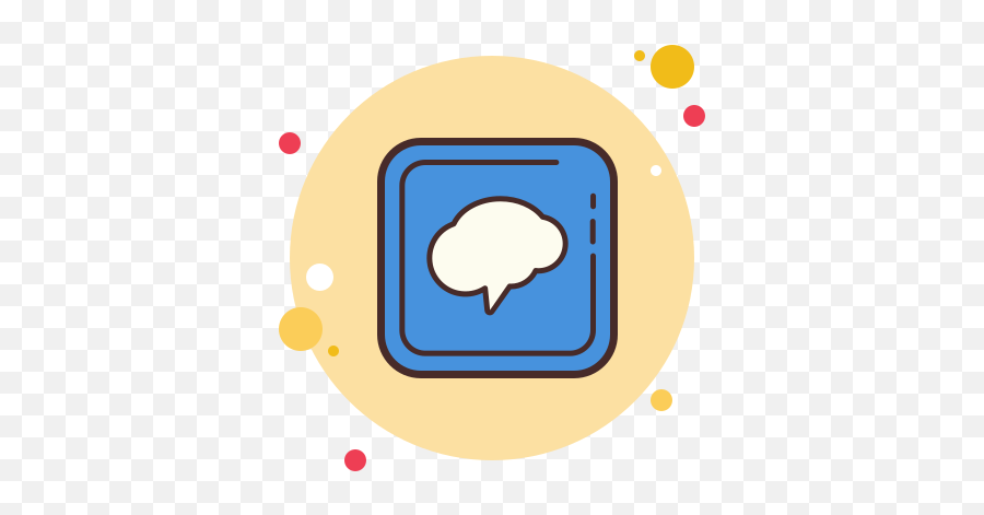 Remind App Icon In Circle Bubbles Style Png
