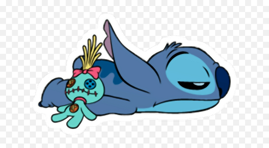 Tumblr Stich Sad Png Outlinefreetoedit - Stitch Png,Stich Png