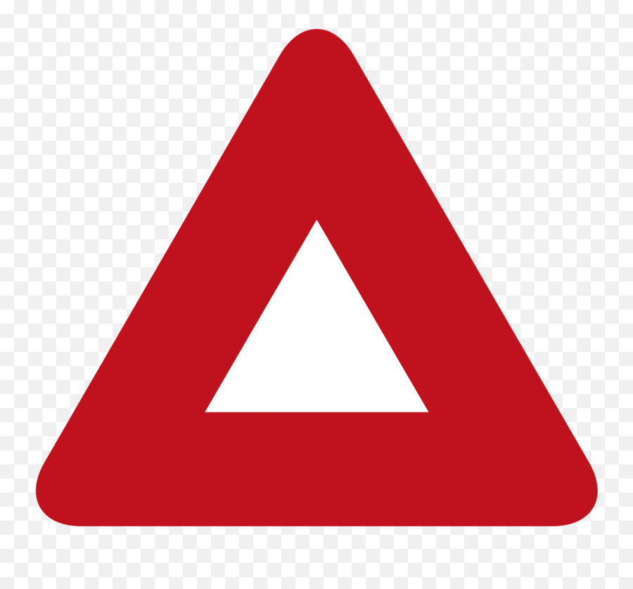 Warning Triangle Sign - Triangle Png,Red Triangle Logo
