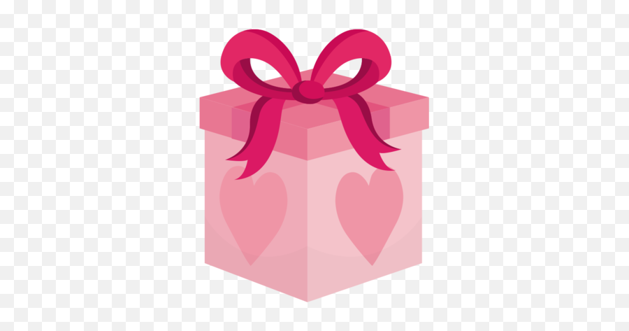 Gift Valentines Day Christmas Pink Heart For - Gift Wrapping Png,Christmas Present Transparent