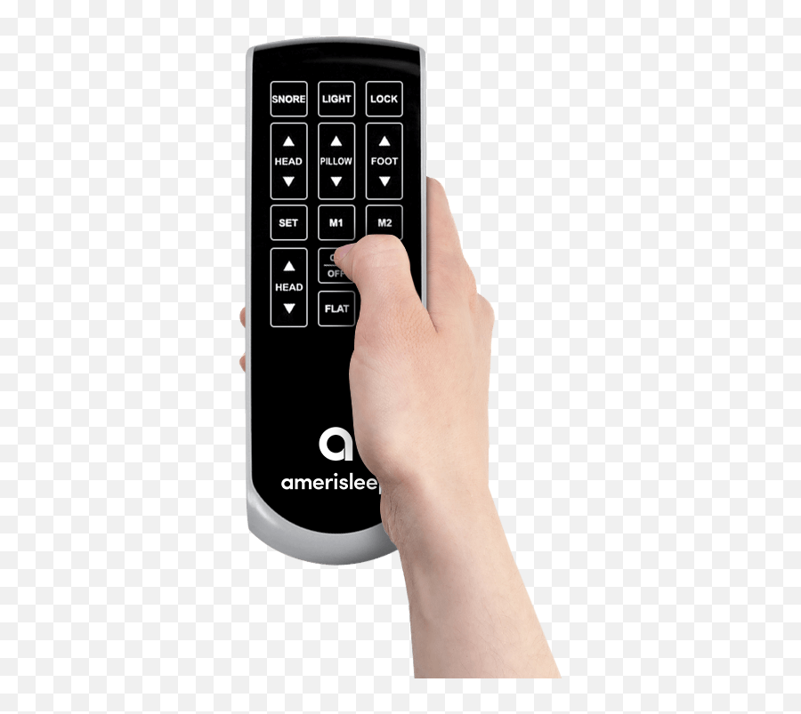 A Hand Holding The Remote That Accompanies Ergo - Hand Hand Holding Remote Png,Hand Holding Gun Png
