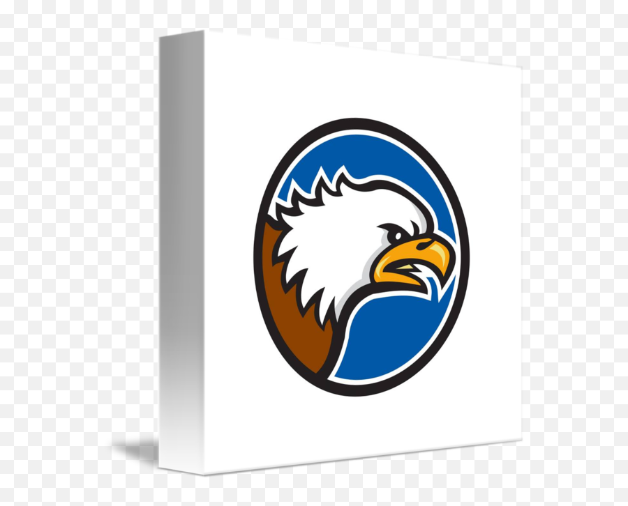 Bald Eagle Head Screaming Circle Retro By Aloysius Patrimonio - Emblem Png,Eagle Head Logo