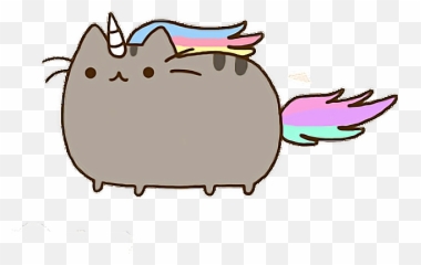 Download Hd Pusheen Cat Kawaii Unicorn - Cute png