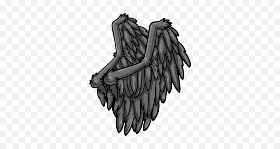 Raven Wings Club Penguin Wiki Fandom - Phoenix Wings Purple Club Penguin Wings Png,Black Wings Png