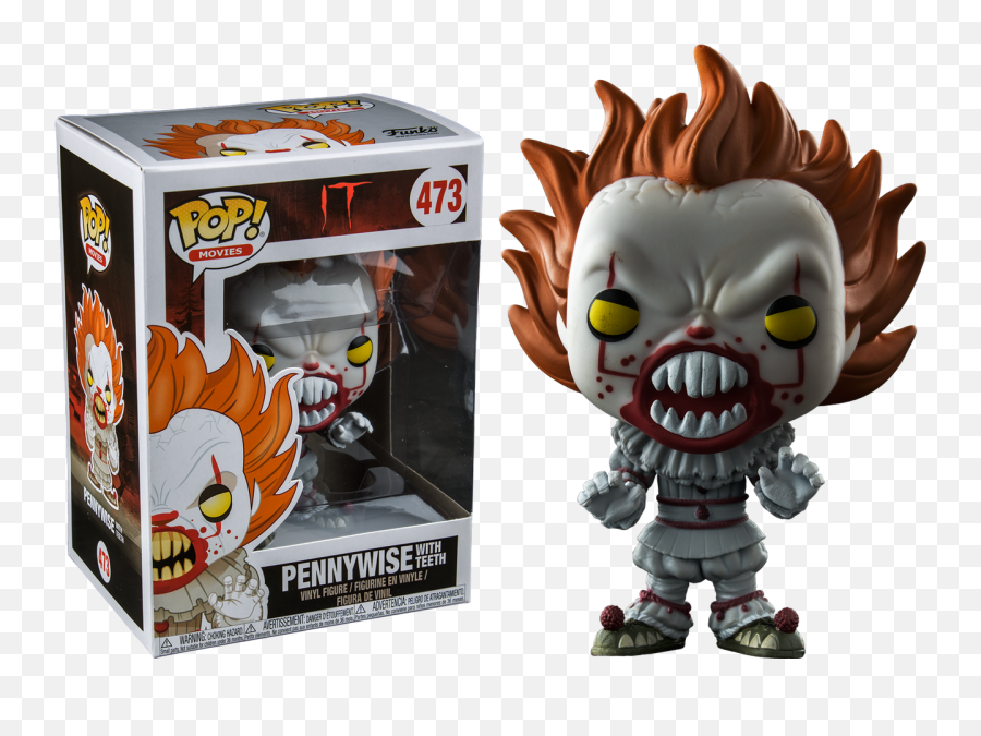 It Funko Pop Vinyl Pennywise With Teeth - Pennywise With Teeth Funko Pop Png,Pennywise Png