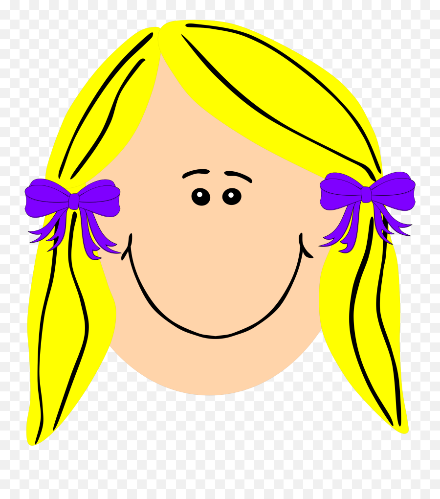 Clipart Blond Long Haired Girl - Girl Clip Art Blonde Hair Png,Blonde Hair Png