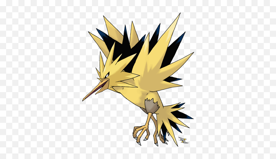 Download Zapdos Known As The Electric - Pokemon Legendary Birds Electric Png,Zapdos Png