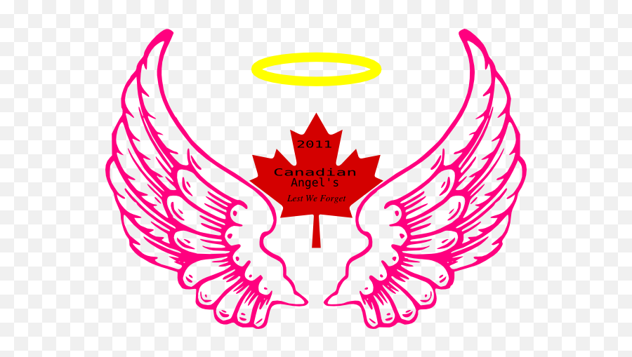 Canadian Wing Angel Halo Clip Art - Vector Clip Angel Wings Eps Png,Angel Wing Logo