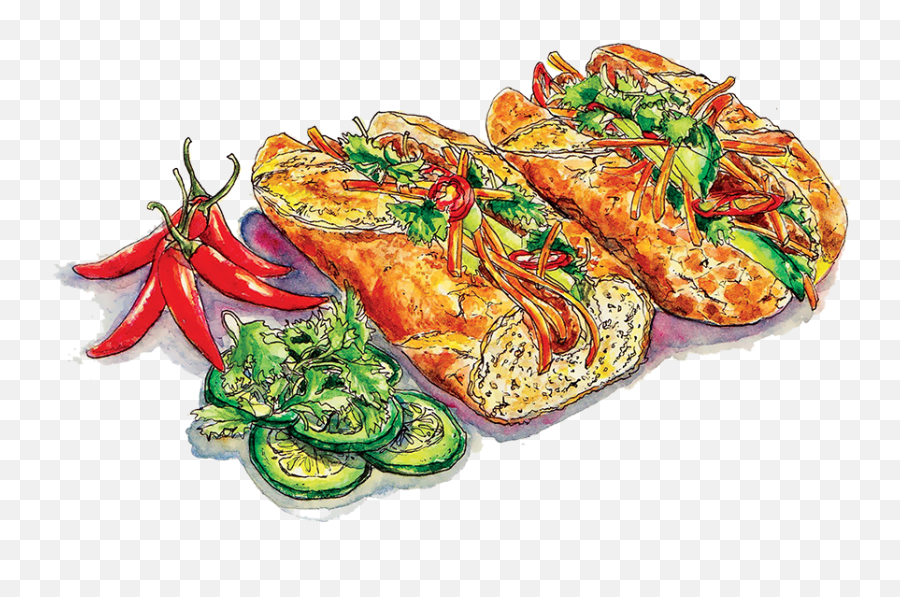 Bánh Mì Baguettes - Fried Fish Transparent Cartoon Jingfm Spicy Png,Fried Fish Png