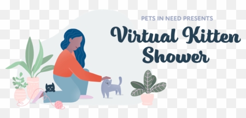 Kitten Shower U2014 Pets In Need - Flowerpot Png,Kitten Transparent