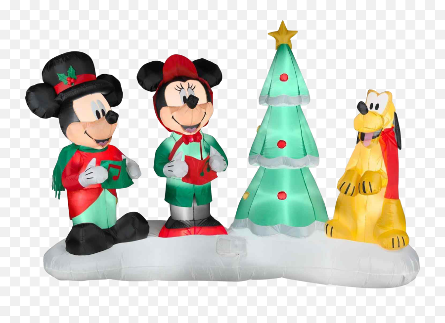 Christmas Mickey Mouse Png Transparent File Real - Mickey Mouse Inflatable Christmas,Cartoon Christmas Hat Png