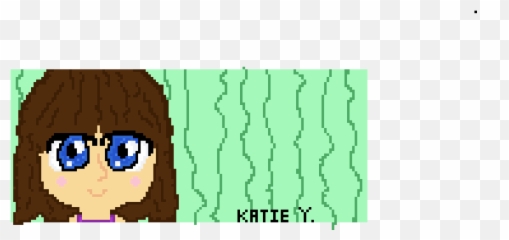 Pixilart - Girl With Kawaii eyes On my account by Hair Design png