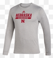 Nebraska Adidas Locker Tail Sweep Creator Long Sleeve Shirt - Adidas Locker Tail Sweep Png,Long Sleeve Shirt Png
