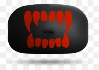 Red Fangs Black Png Download - Horizontal