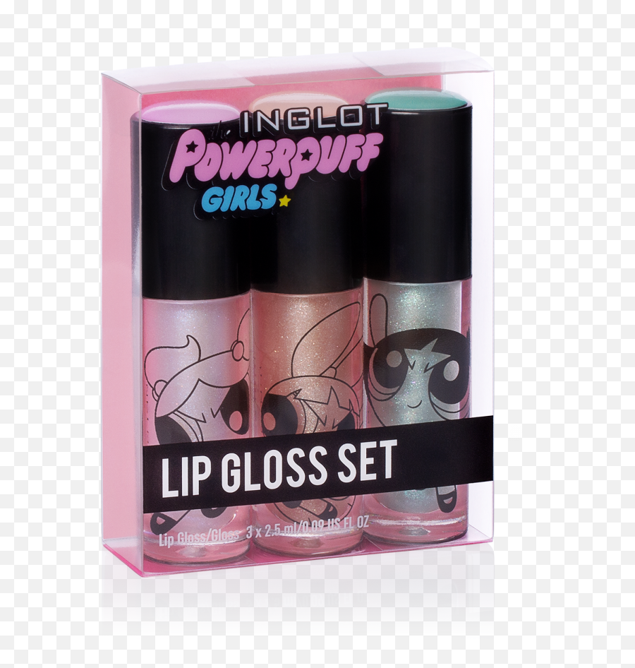The Powerpuff Girls Lip Gloss Set - Sets Inglot Cosmetics Lip Gloss The Powerpuff Girls Png,The Powerpuff Girls Logo