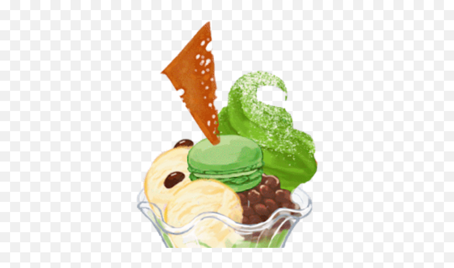 Uji Matcha Macaron Parfait - Gelato Png,Green Tea Ice Cream Icon