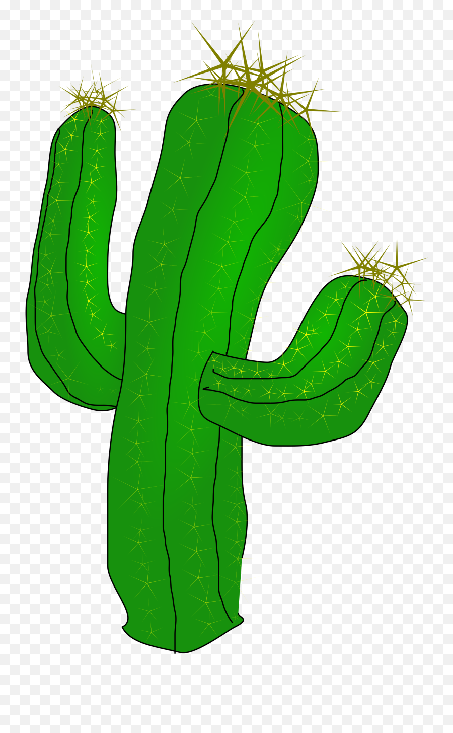 Cactus Free To Use Clipart - Clipartix Cartoon Transparent Background Cactus Clipart Png,Cacti Png