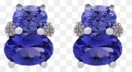 Tanzanite 117ct U0026 Diamond Earrings - Earrings Png,Diamond Earring Png