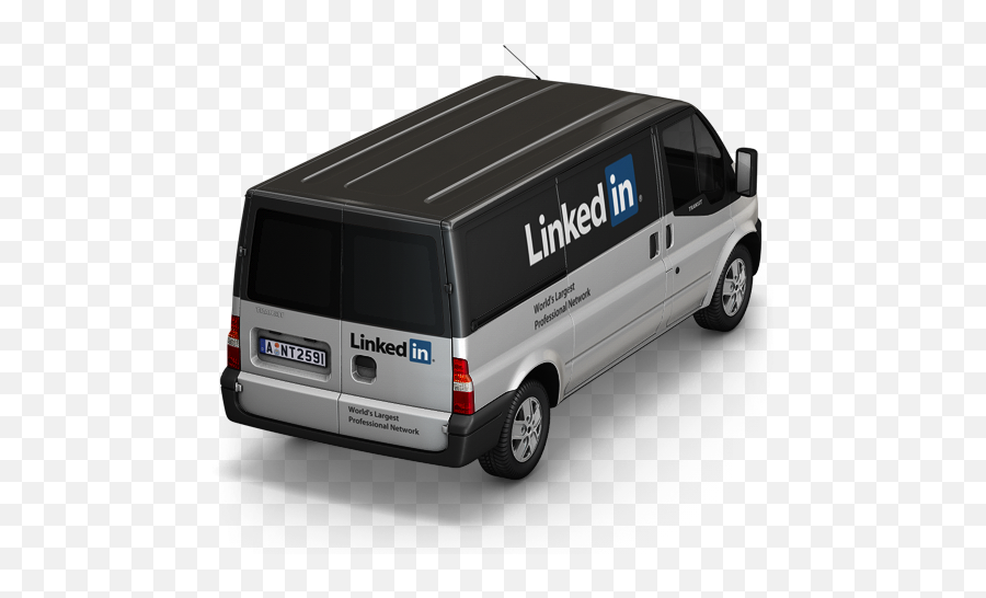 Linkedin Van Back Icon Container 4 Cargo Vans Iconset - Cargo Png,Icon For Linkedin