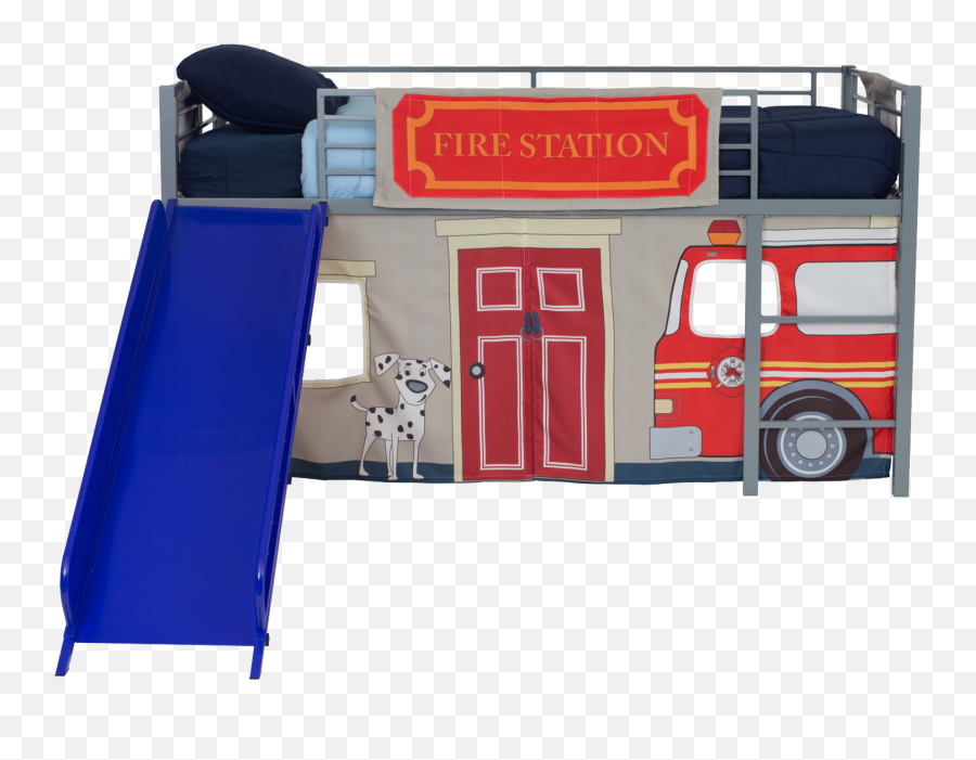 Dhp Fire Department Curtain Set For Junior Loft Bed - Walmartcom Loft Bed Curtain Set Png,Fashion Icon Game Loft