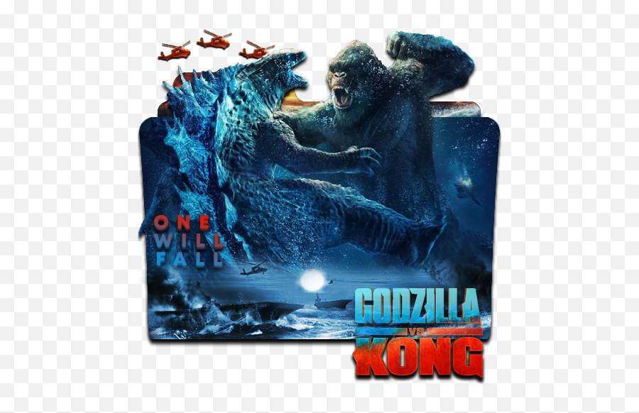 Godzilla Vs Kong 2021 Folder Icon - Designbust Godzilla Vs Kong Icon Png,Ps4 Icon Png
