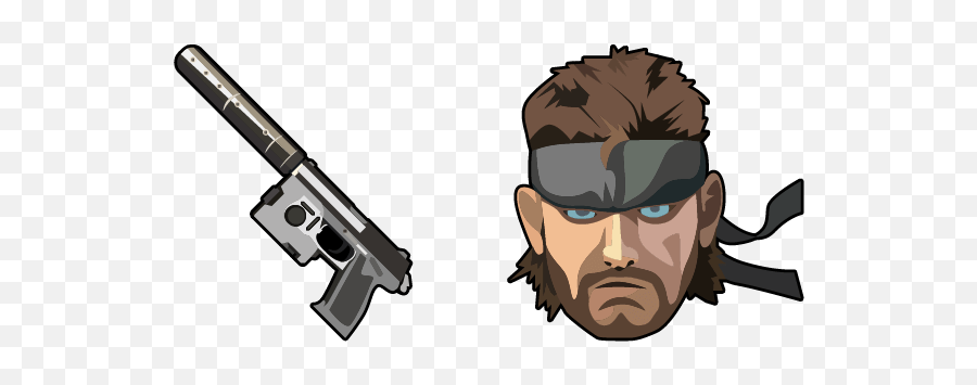 Metal Gear Solid Snake U0026 Socom Pistol Cursor - Sweezy Custom Metal Gear Solid Snake Socom Pistol Png,Mgs Icon