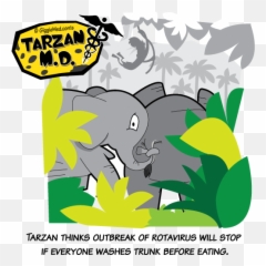 Download Funny Handtrunk Washing Tarzan Md Comic From - Clip Art Png,Tarzan Png
