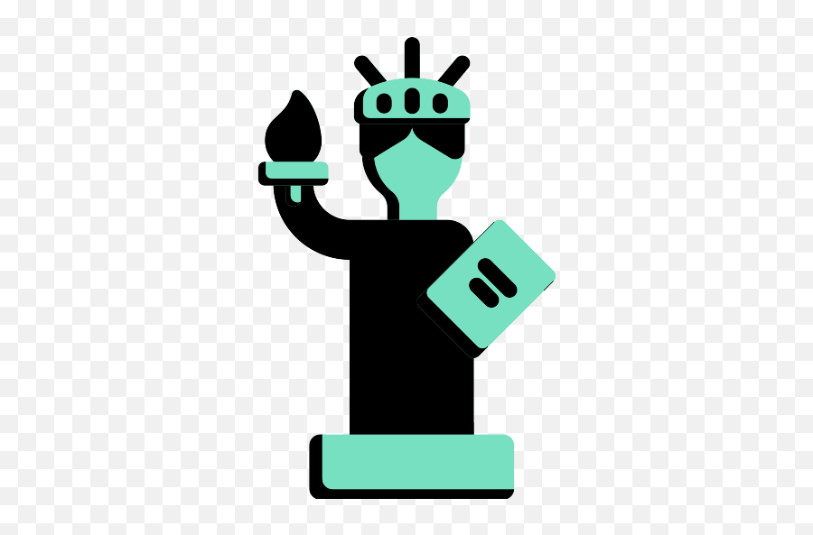 Statue Of Liberty New York Png Icon 5 - Png Repo Free Png Cartoon,Statue Of Liberty Transparent