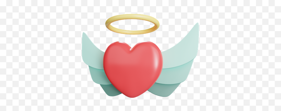 Premium Heart With Wings 3d Illustration Download In Png - Girly,True Blood Icon