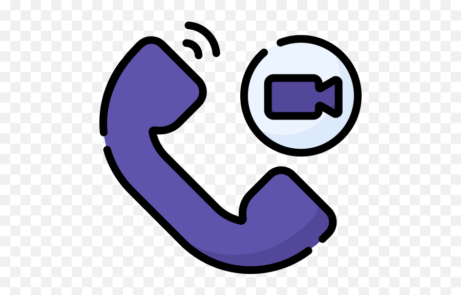Video Call - Free Interface Icons Dot Png,Purple Telephone Icon