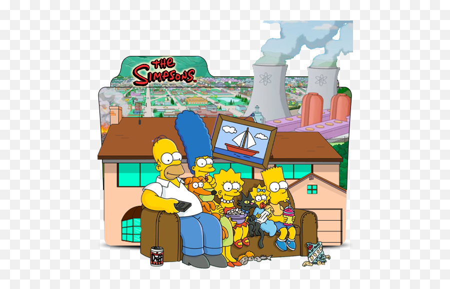 The Simpsons Tv Series 1989 - Folder Icon By Rickybuyo On Simpsons Png,The Simpsons Icon